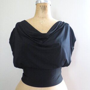 Y2K Cowl Neck Backless Top